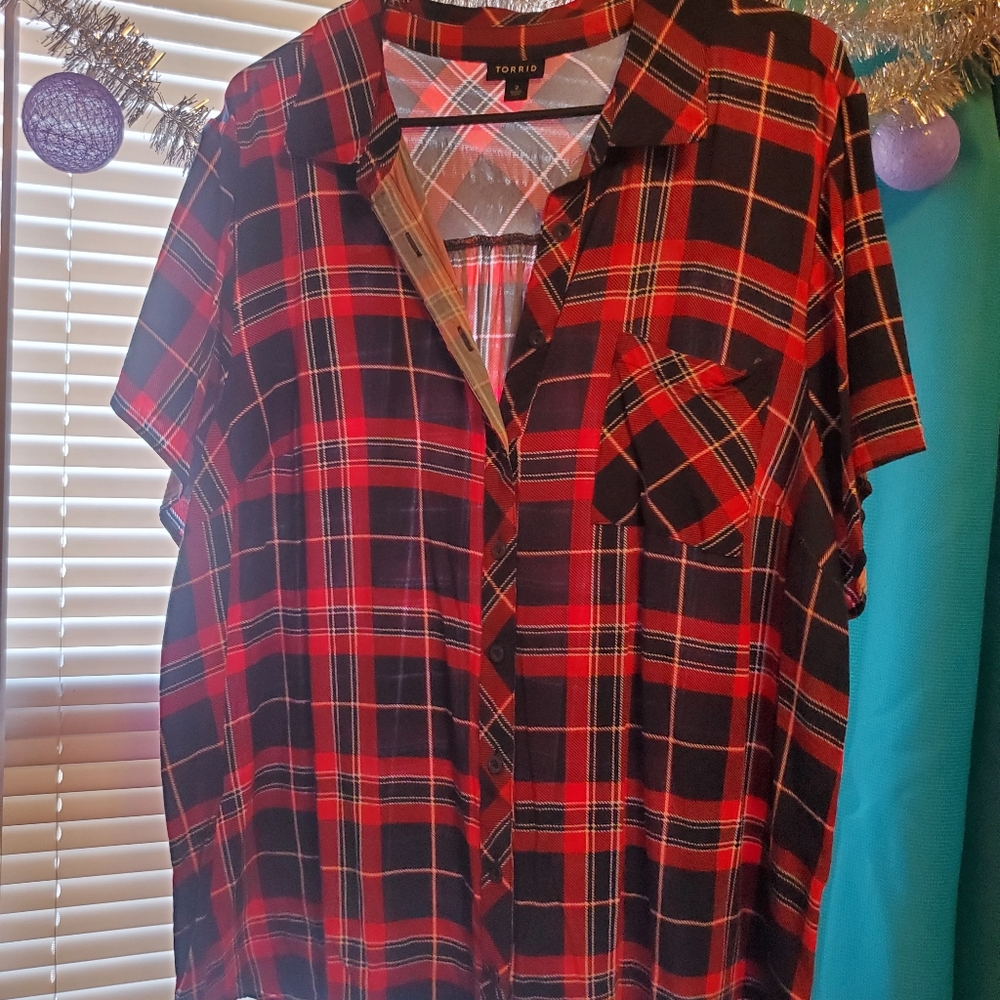 Torrid plaid shirt